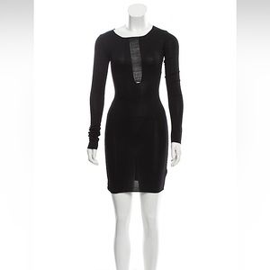 Raquel Allegra Scoop Neck Mini Dress